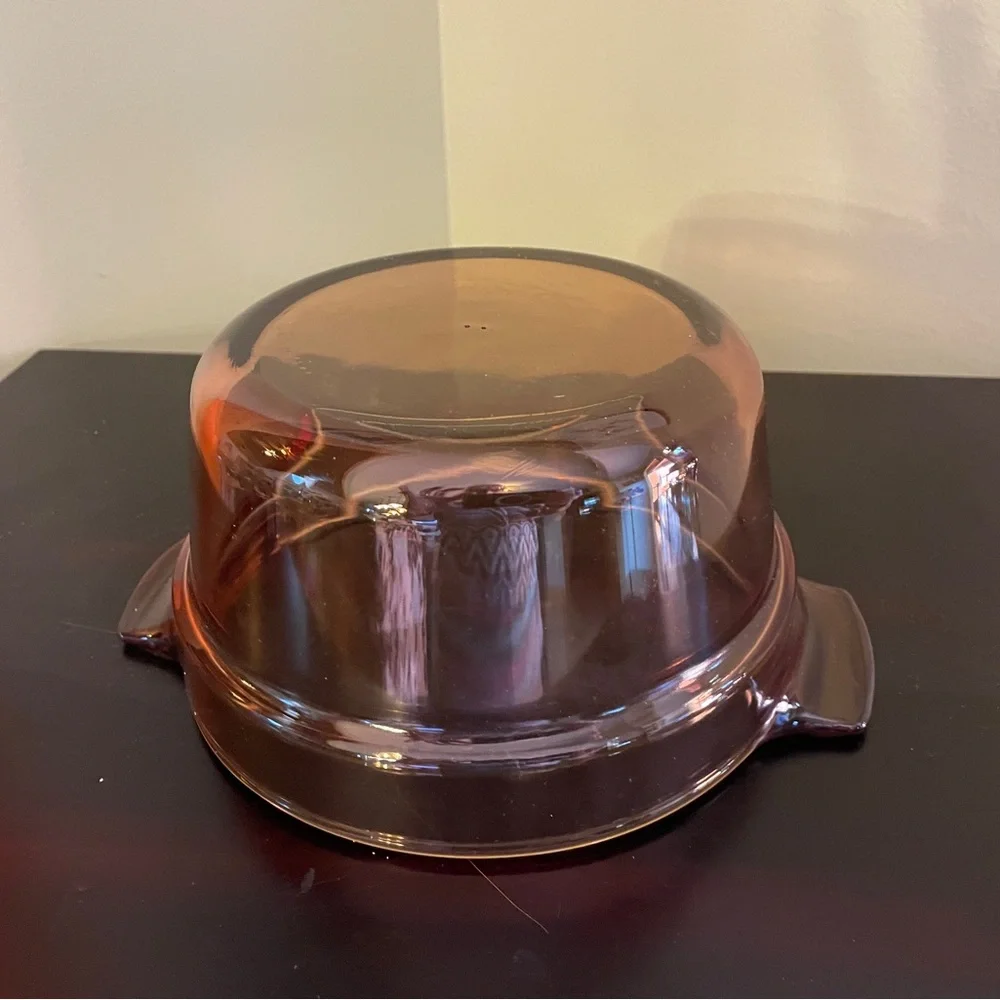 Vision Amber Glass Double Boiler Insert Only Corning Ware France V-20-B